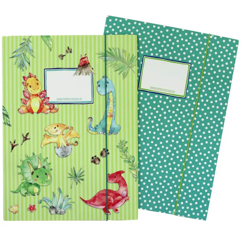 Carpetas escolares Paper Dragons 2 | Diseño de dinosaurios - Carpeta de correo