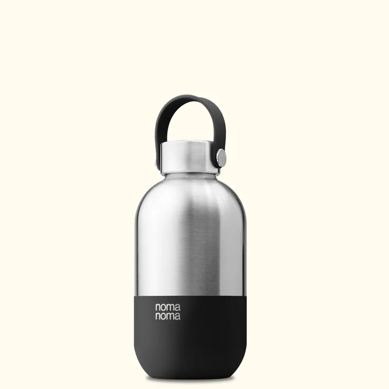 Botella de acero inoxidable 500 ml Café Negro