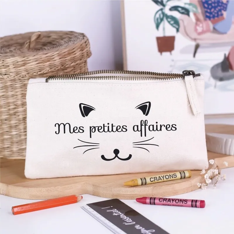 Estuche escolar "Mis cositas" - Gatito