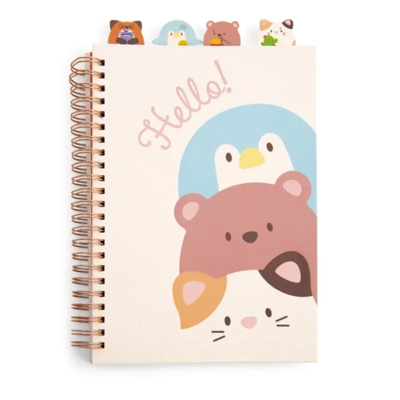 Libreta espiral Mymochi 15x21cm 80 hojas 80g 6uds en expositor