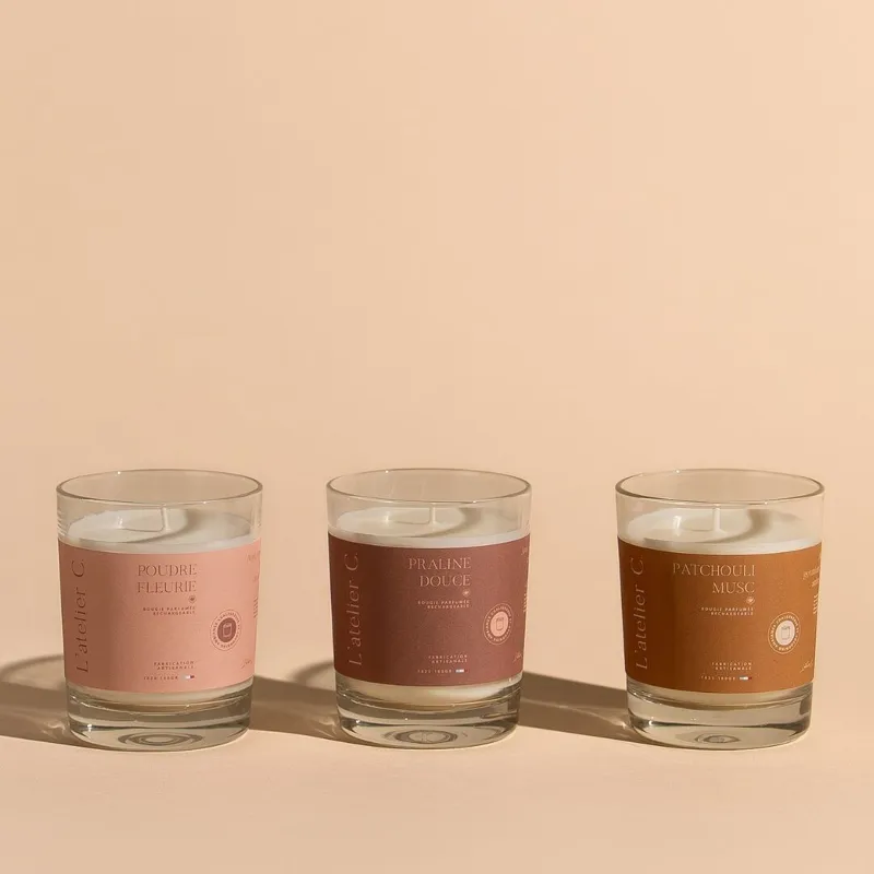 Velas perfumadas de 180 g - Disponibles en 6 aromas